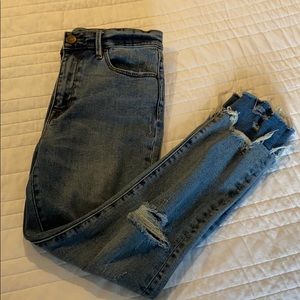 BDG high rise slim straight jeans